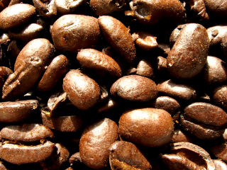 Bilde av kaffebønner